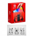 Consola Nintendo Switch OLED Mario Red Edition + Vaso Green Glass 7 Años