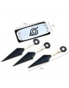 Set Naruto 3 Kunai + Bandana aldea de la hoja